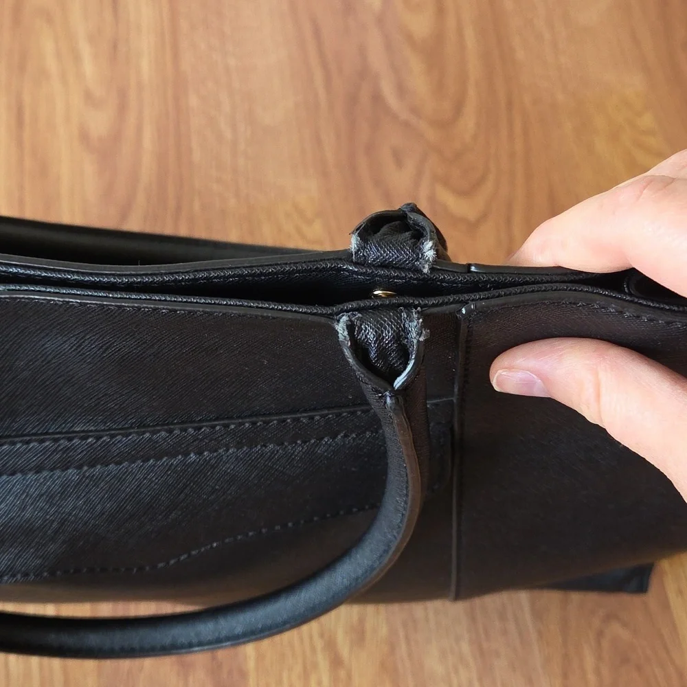 Rebecca Minkoff Bag Black Tote MAB Medium Saffiano‎ Leather Tote Luxury Chic
